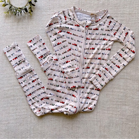 NWT Wildwoven Trains Whistlestop Ribbed Zip Romper 2T - Picture 2 of 5